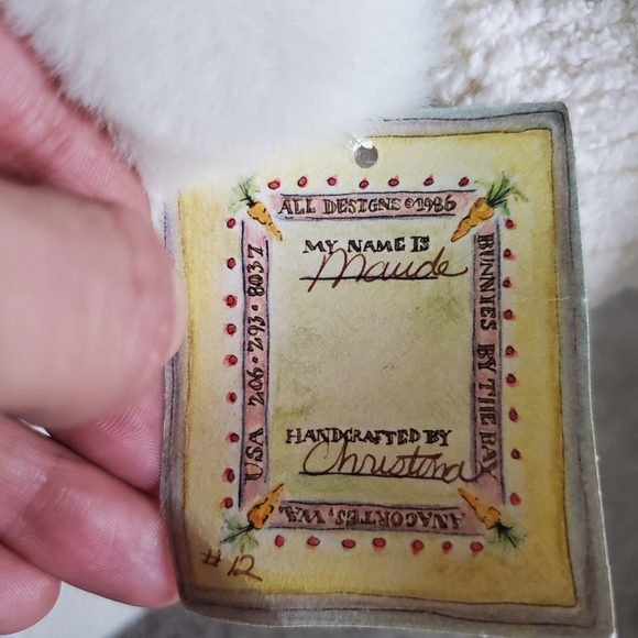 HALLMARK Bunnies By the Bay Vintage 1993 Limited edition #12 Bunny with baby - Picture 8 of 8